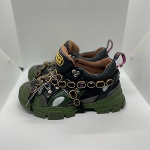 GUCCI FLASHTREK SNEAKERS WITH REMOVABLE CRYSTALS